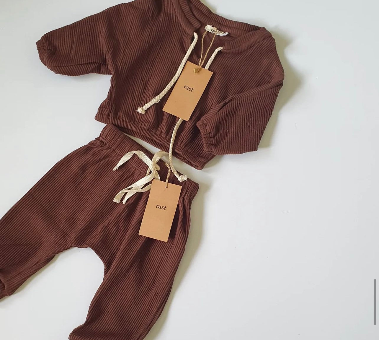 Chocolate Long Slouch Pants
