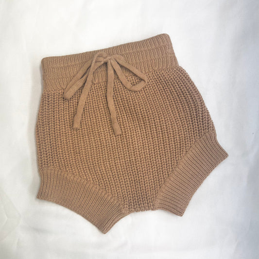 Caramel Knit Shorts