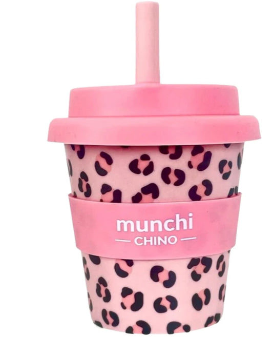 LEOPARD PRINT BABYCHINO CUP - STRAW INCLUDED