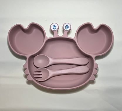 Silicone Crab Plate Set