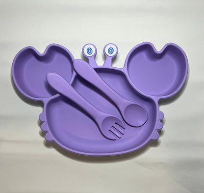 Silicone Crab Plate Set