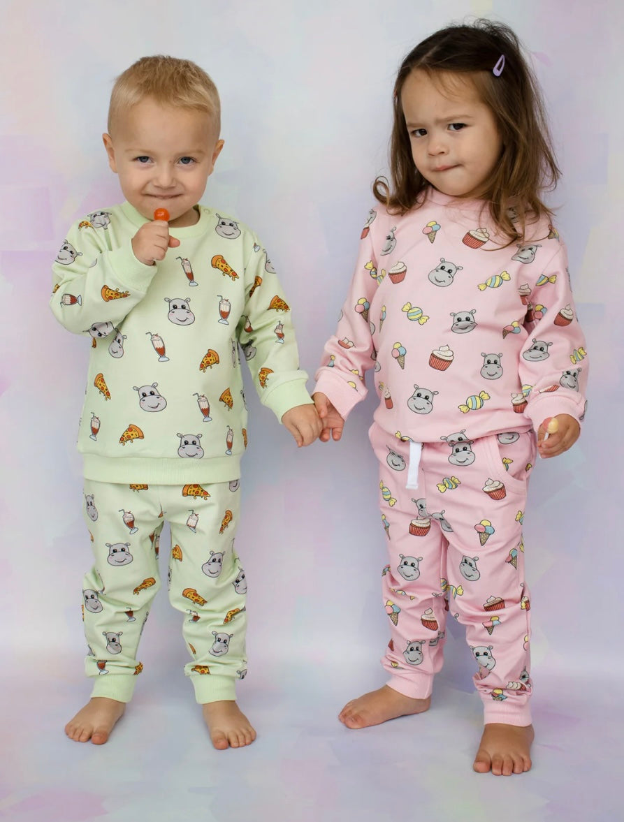 “Pizza N Shake” Loungewear Set