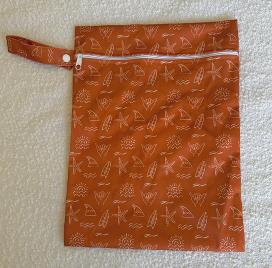 Wet Bag Single Zip - Orange Beach